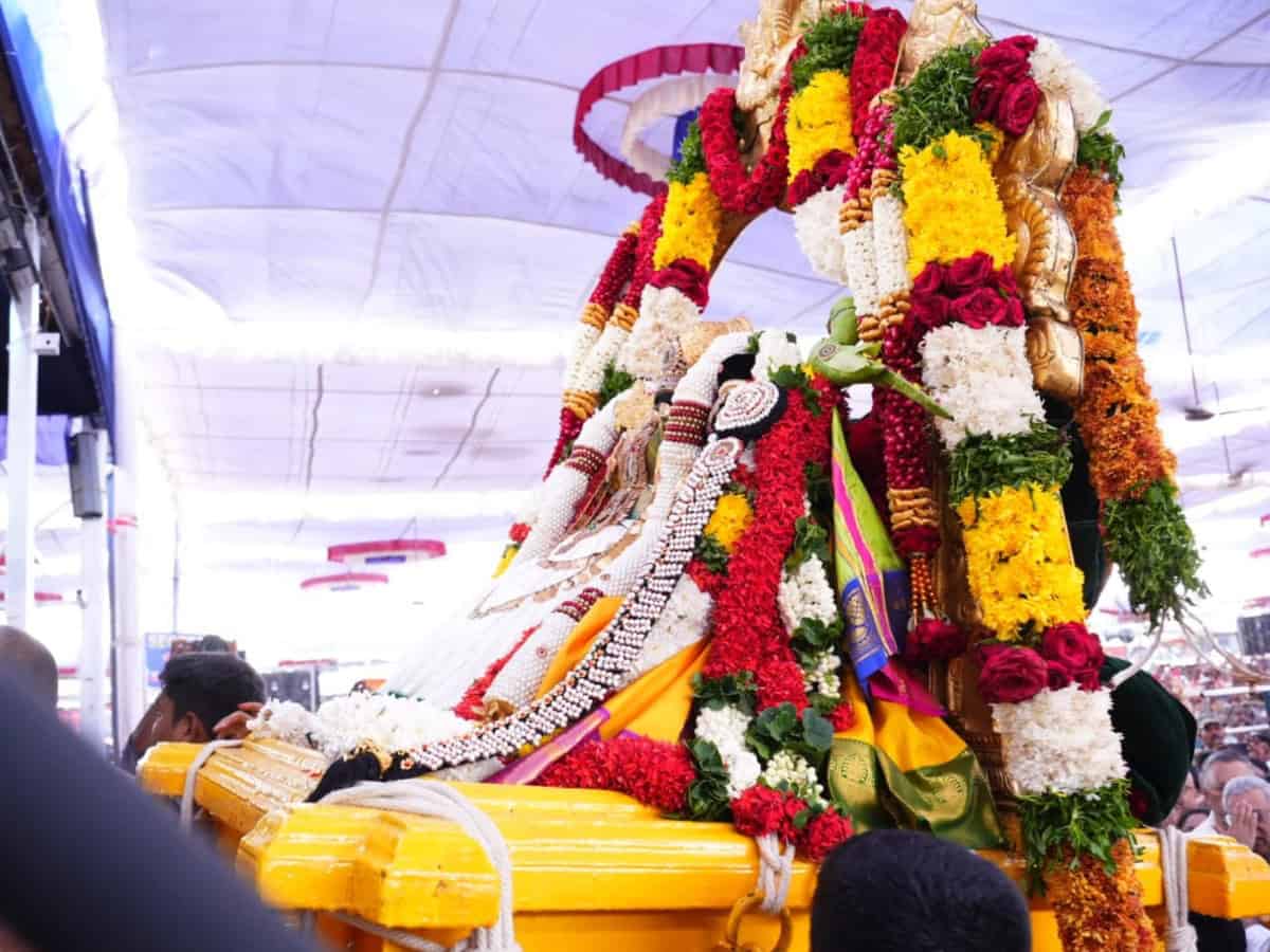 Telangana: Religious fervour marks celestial wedding at Bhadrachalam temple