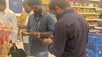 Raid conducted at supermarket in Hyderabad