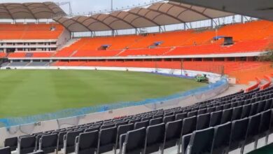 Hyderabad's Uppal Stadium decked up for India vs England test match