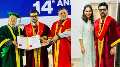 Ram Charan receives honorary doctorate from Vels University