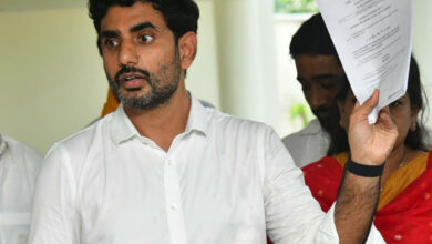 Naidu's life under threat in jail, Lokesh tells Amit Shah