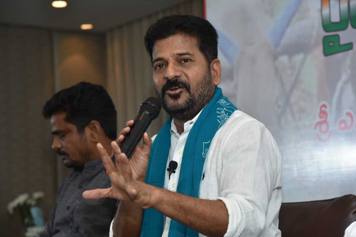 I-T raids sign of Congress tsunami in Telangana: Revanth Reddy