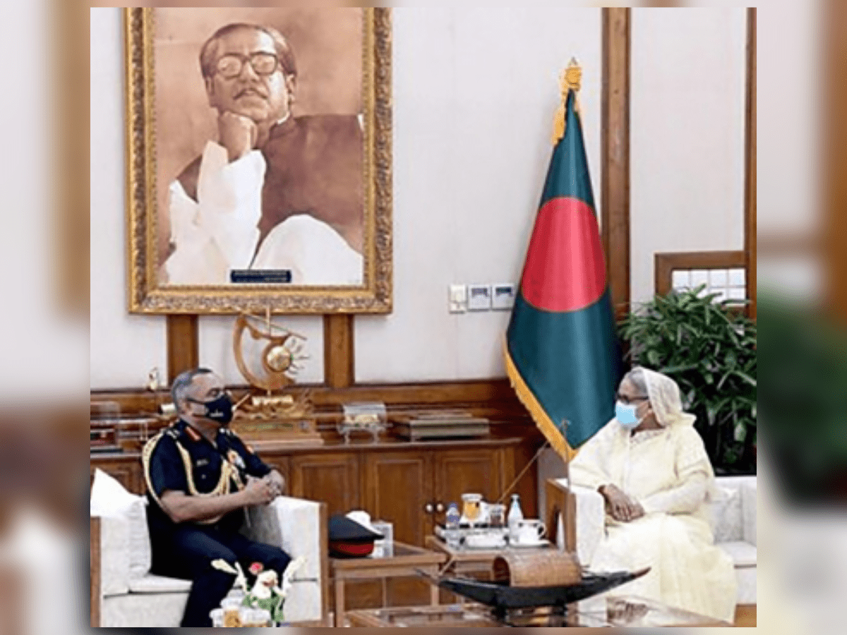 Indian Army Chief General Manoj Pande has called on Bangladesh Prime Minister Sheikh Hasina