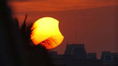 IN PIC: Partial Solar Eclipse