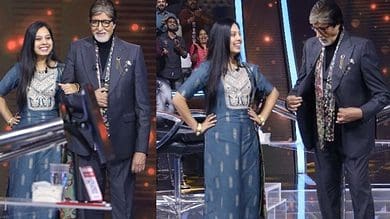 Big B walks the ramp on request of 'KBC 14' contestant