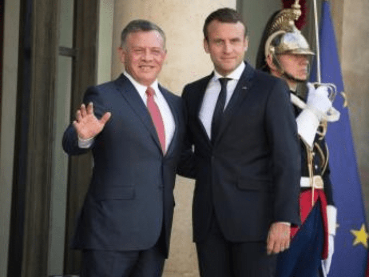 Jordanian king, French President discuss ties, Mideast issues