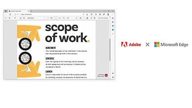 Microsoft Edge to get Adobe Acrobat PDF tech in March