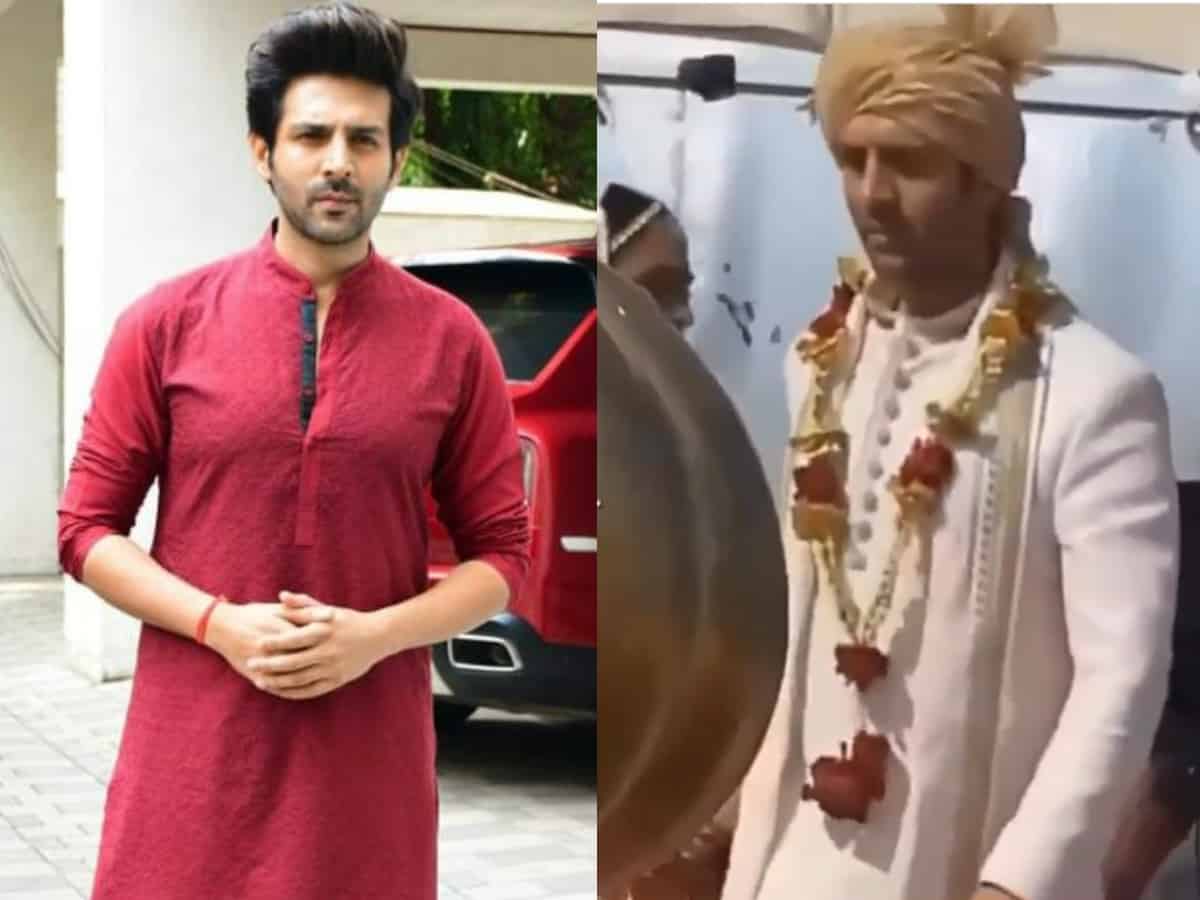 Kartik Aaryan's 'wedding' video leaked, actor spotted taking pheras