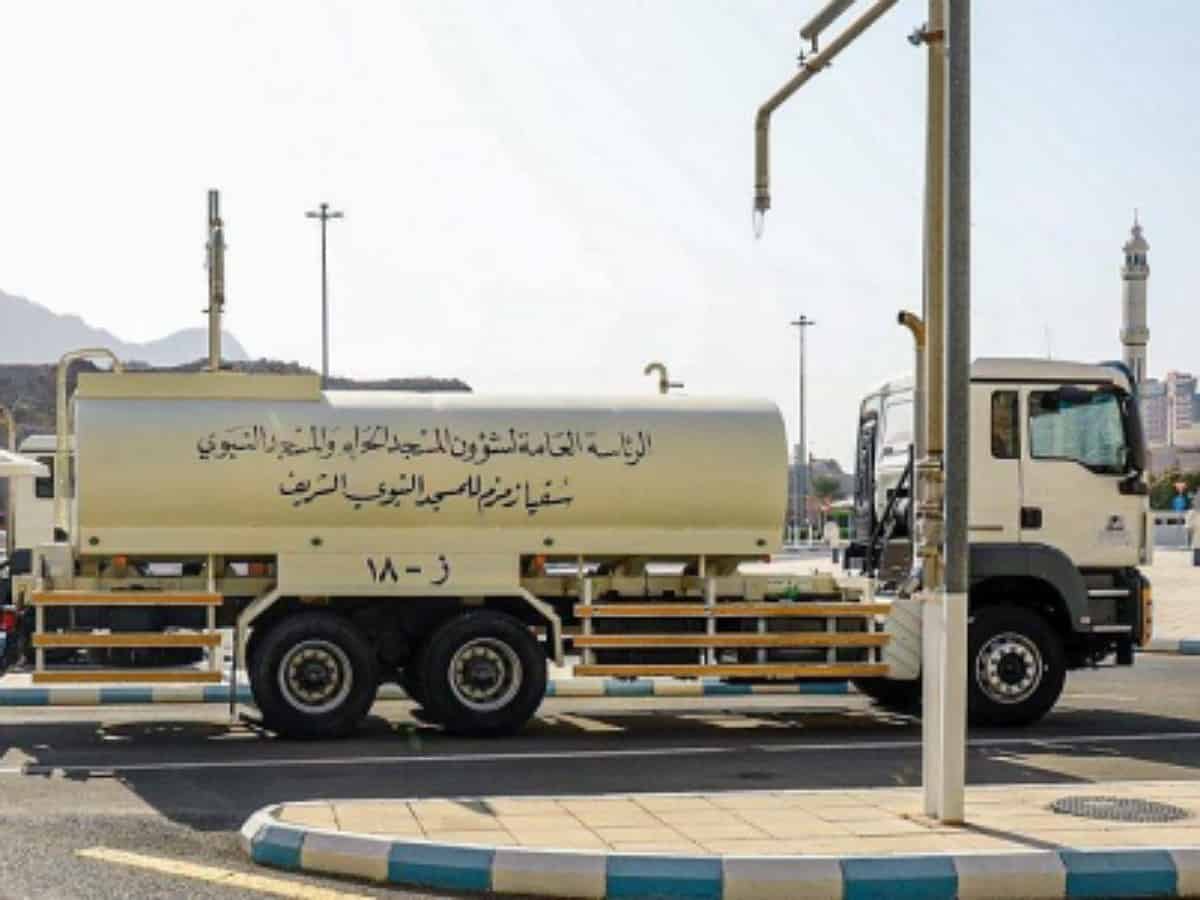 400 tons of Zamzam water supplied to Prophet's Mosque daily during Haj season