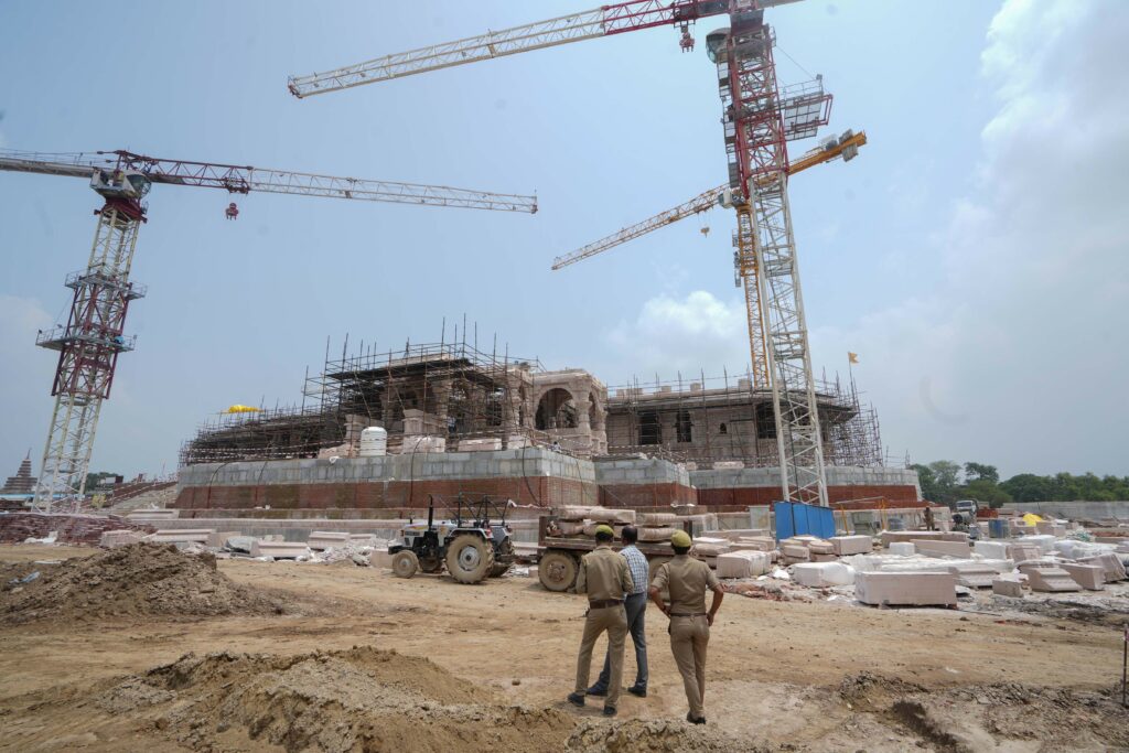 Shri Ram Janmbhoomi construction site