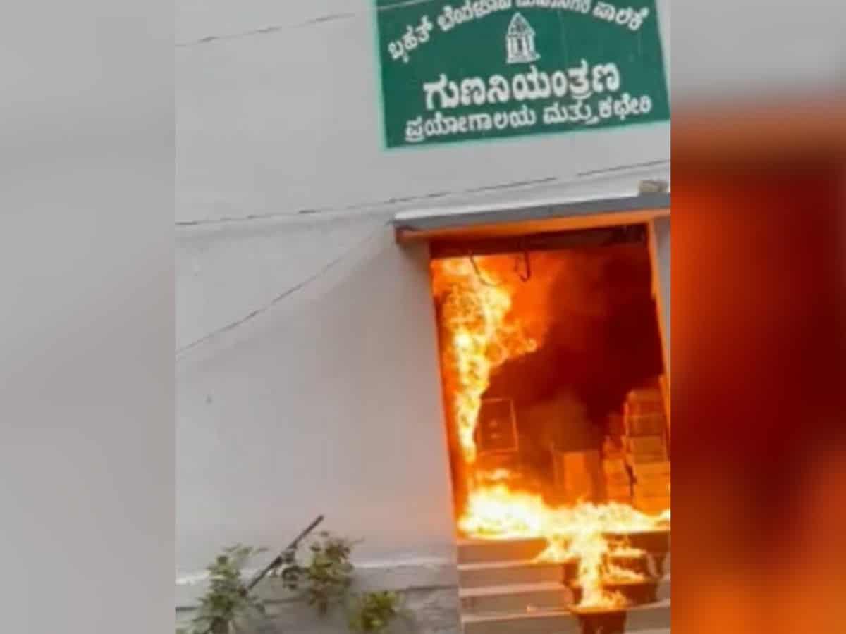 _fire at Bengaluru civic agency HQ