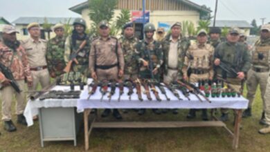 _Security forces in Manipur recovered 19 looted sophisticated arms from Manipur