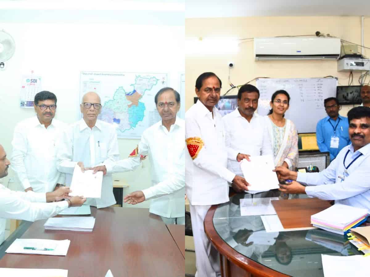 Telangana polls: CM KCR files nomination from Gajwel, Kamareddy