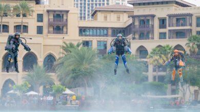 Watch: World'st first jet suit race to take off in Dubai