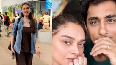 Aditi Rao Hydari spotted, smiles away questions on 'Jija Ji'