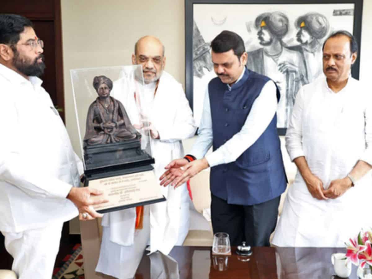 Ajit pawar, eknath Shinde Amit shah, and Devendra Fadnavis