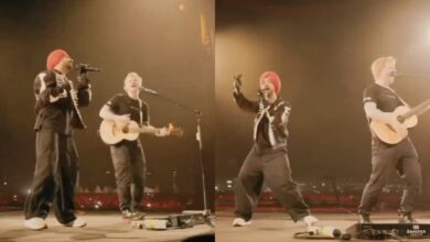 Ed Sheeran shares stage with Diljit Dosanjh at Mumbai concert, fans go into meltdown