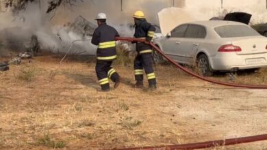 Video: Fire accident in Hyderabad's Gandipet, 25 cars up in flames