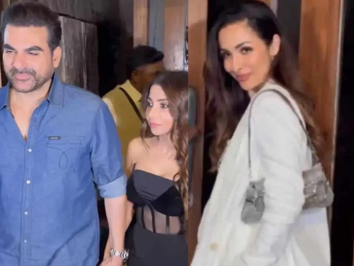Malaika Arora, Arbaaz Khan, Sshura Khan spotted together - Video