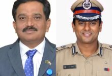 AP Intelligence Chief P. Sitaramanjaneyulu and Vijayawada CP Kanthi Rana Tata