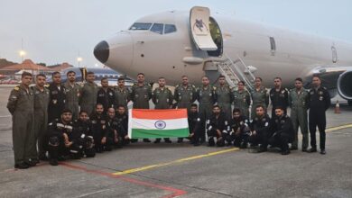 An Indian Navy P8I arrived at Atsugi, Japan