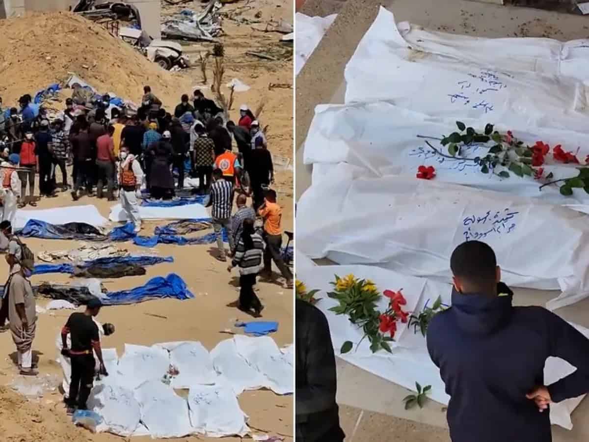 At least 392 bodies from 3 mass graves recovered in Gaza’s Khan Younis