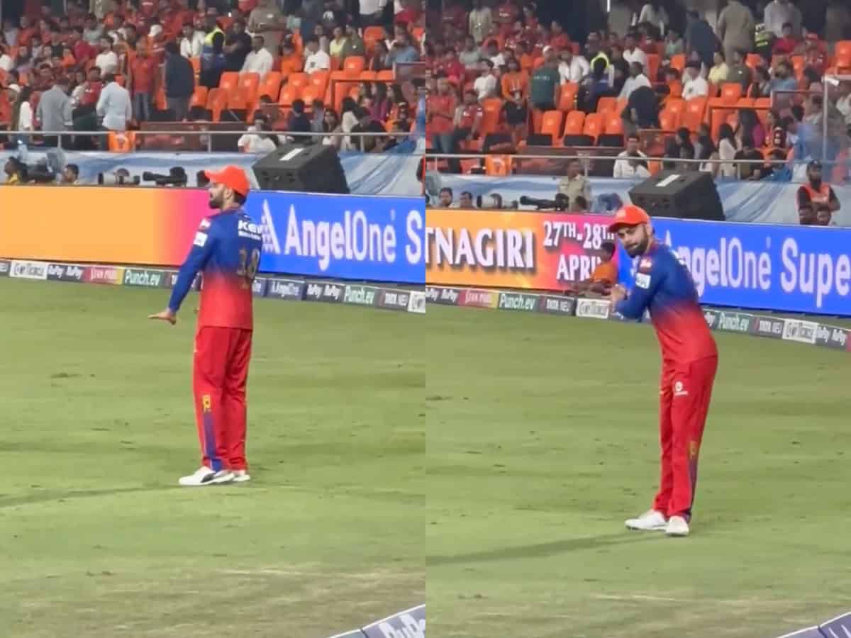 After Marfa, Virat Kohli vibes to DJ Tillu song at Uppal stadium