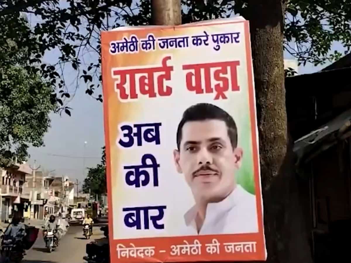 LS polls: Poster war in Amethi, Robert Vadra's name comes up