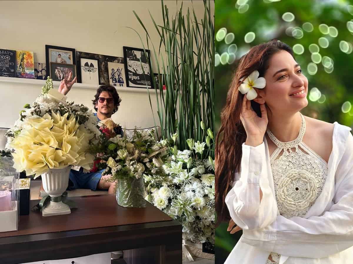 Vijay Varma gets birthday flowers on April Fool's Day