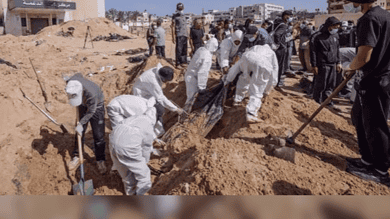 Mass grave in Gaza