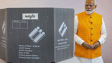 Prime Minister Narendra Modi votes for third phase