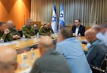 Israel Defence Minister Israel Katz holds a meeting with Israel military