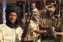 RSF fighters seen celebrating with weapons on the streets of El-Fasher in Sudan’s Darfur region.