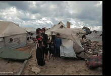 A Palestinian family in distress