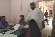 Telangana panchayat polls: AIMIM's Najma Sultana files nomination in Baswapur