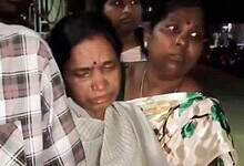 Family members of the RTC driver protest over his death