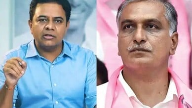 BRS MLAs KT Rama Rao and Harish Rao