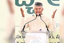 Kashmiri students harassment protest demanding CM Naidu's intervention in Kurnool.