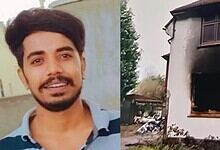 Young man from Telangana who died in a London home fire accident, highlighting the tragic incident.
