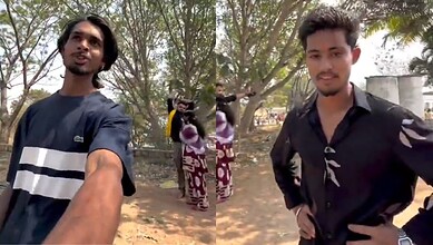 The Falaknuma police have arrested two men who offered prasadam mixed with ganja in Shamshabad during Maha Shivaratri festival