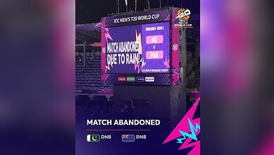 Rain causes match cancellation at T20 World Cup 2026 between Pakistan and New Zealand.