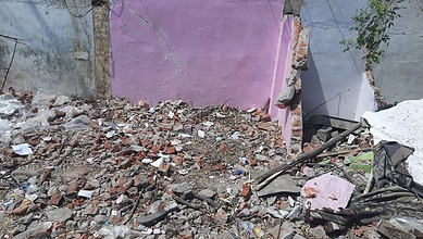Victims hesitant after GHMC demolition drive in Mallepally, Hyderabad.