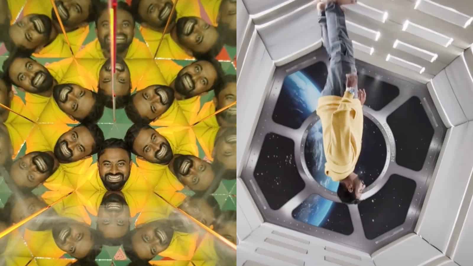 Visitors inside Hyderabad’s innovative museum with immersive exhibits and space-themed displays.