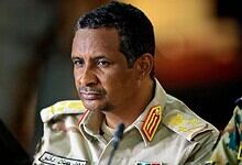 Sudan’s RSF leader Mohamed Hamdan Dagalo during a meeting