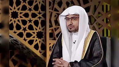 Sheikh Saleh bin Awad Al-Maghamsi during a television appearance.