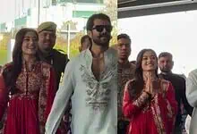 Rashmika Mandanna and Vijay Deverakonda make their first public appearance together.