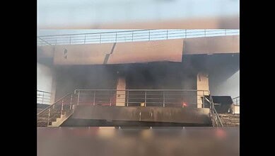 A godown in Chevella catches fire