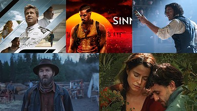 A collage of upcoming Oscar 2026 nominated movies available to watch in India, featuring diverse genres a.