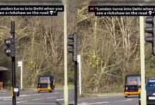 An auto rickshaw spotted in London