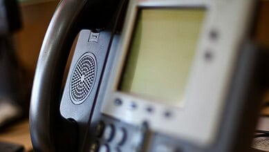 Telecommunication control room at Telangana Bhavan for citizen updates during Middle East crisis.